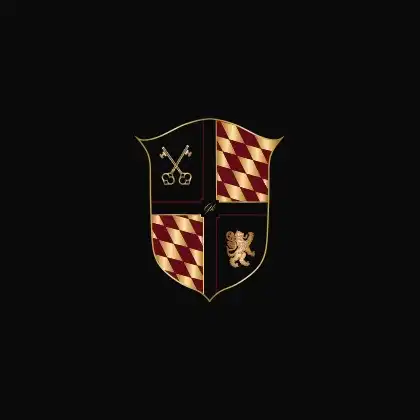 Wappen von Goldenkey Sportcars auf Schwarz